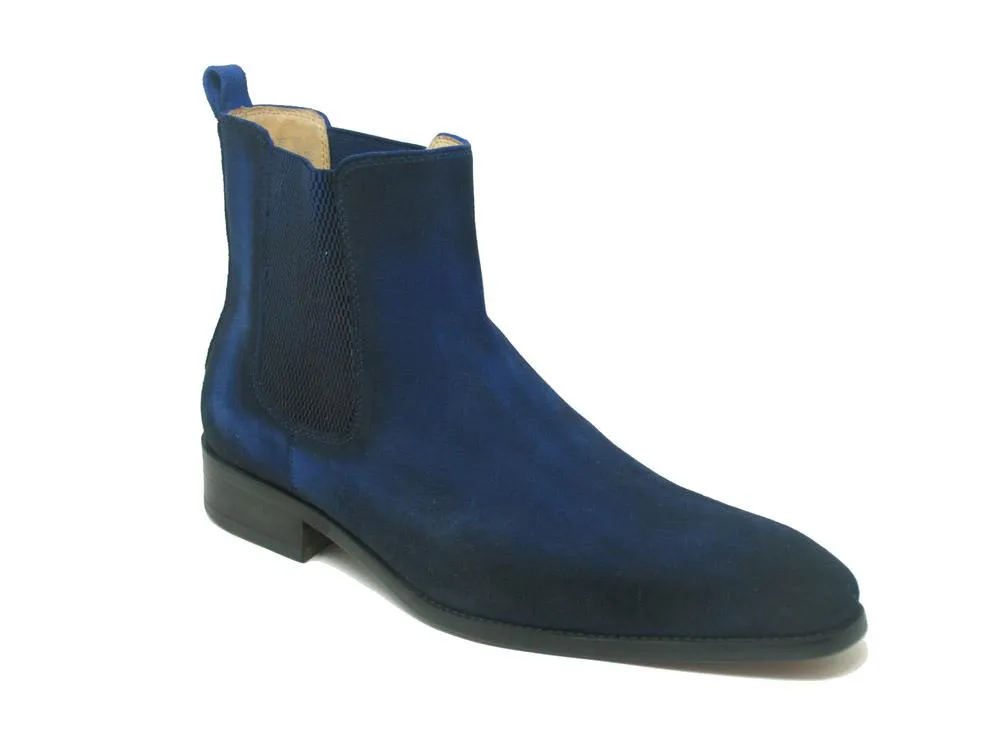 Suede Slip-On Boot Blue