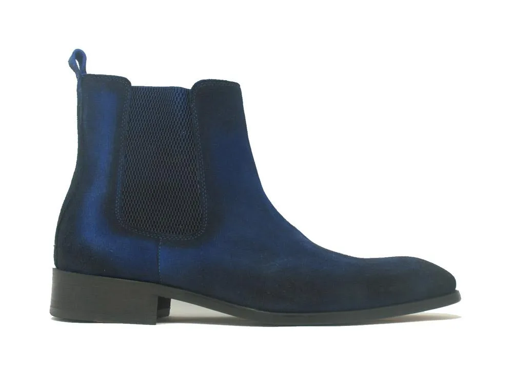 Suede Slip-On Boot Blue