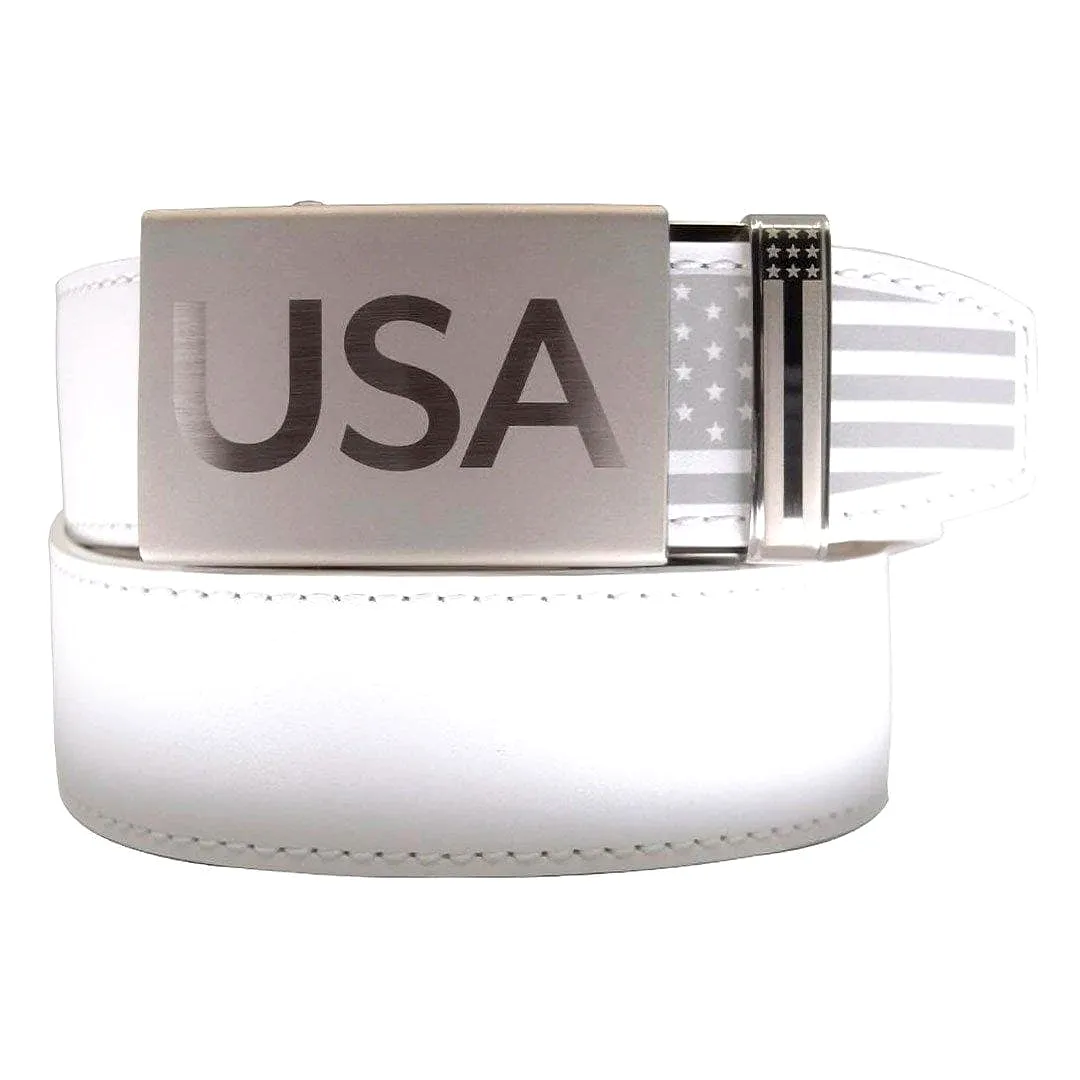 Super Patriot White, 1 3/8 Strap, Dress Belt