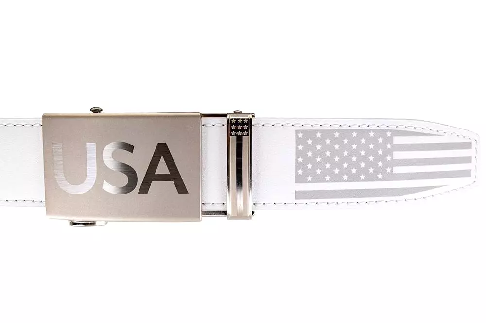 Super Patriot White, 1 3/8 Strap, Dress Belt