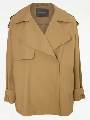 Tan Short Swing Trench Coat | Women | George at ASDA