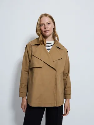 Tan Short Swing Trench Coat | Women | George at ASDA