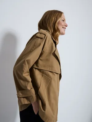 Tan Short Swing Trench Coat | Women | George at ASDA