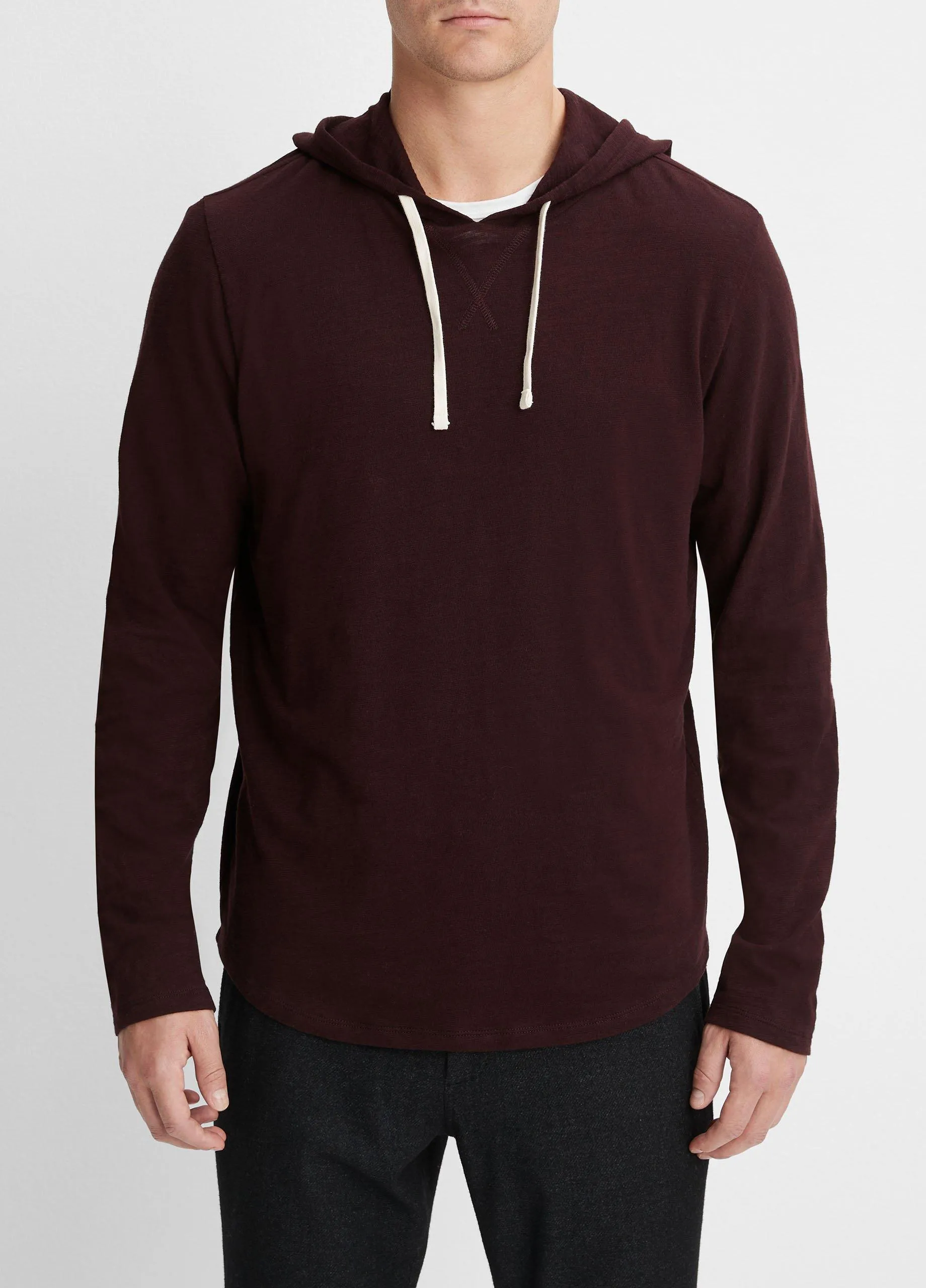 Textured Cotton Hoodie