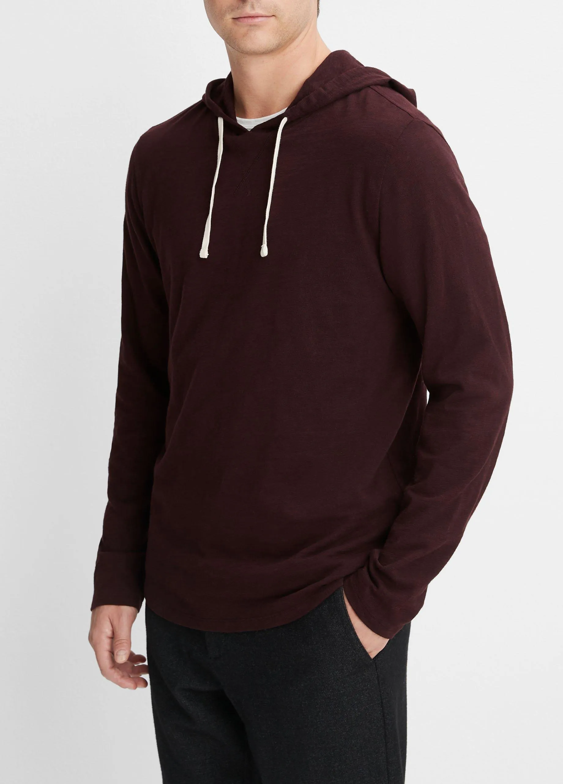 Textured Cotton Hoodie