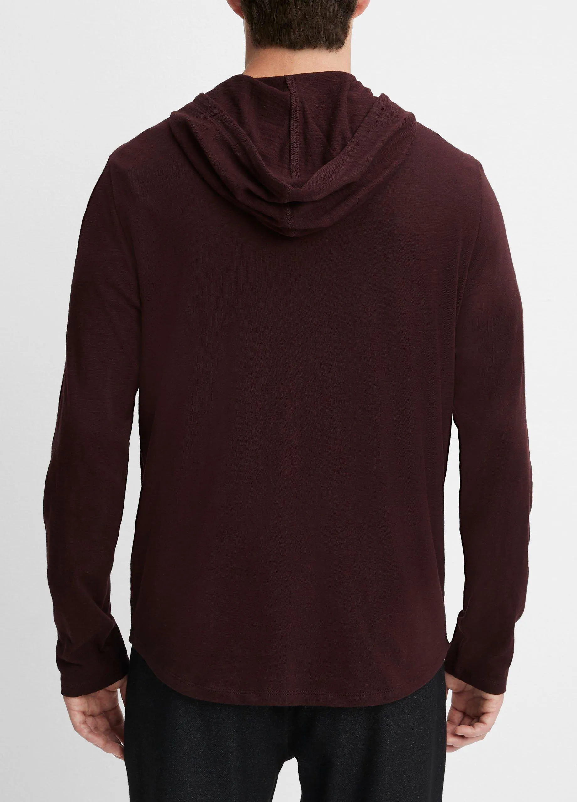 Textured Cotton Hoodie