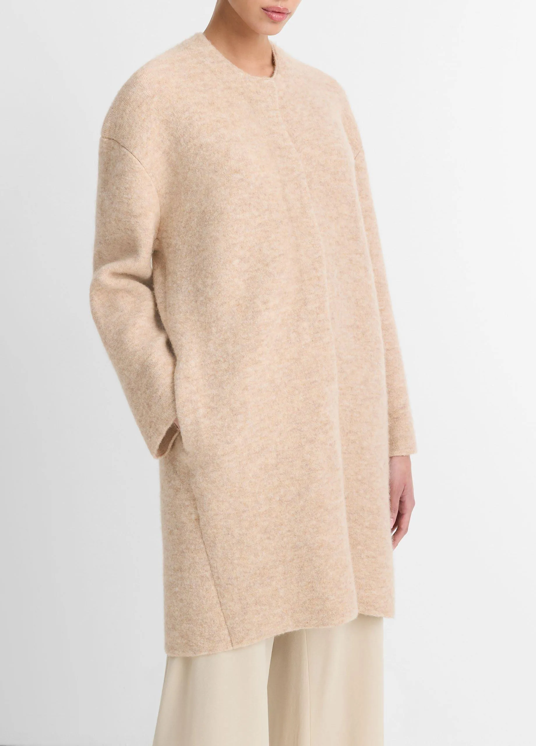 Textured Soft Sculpted Car Coat