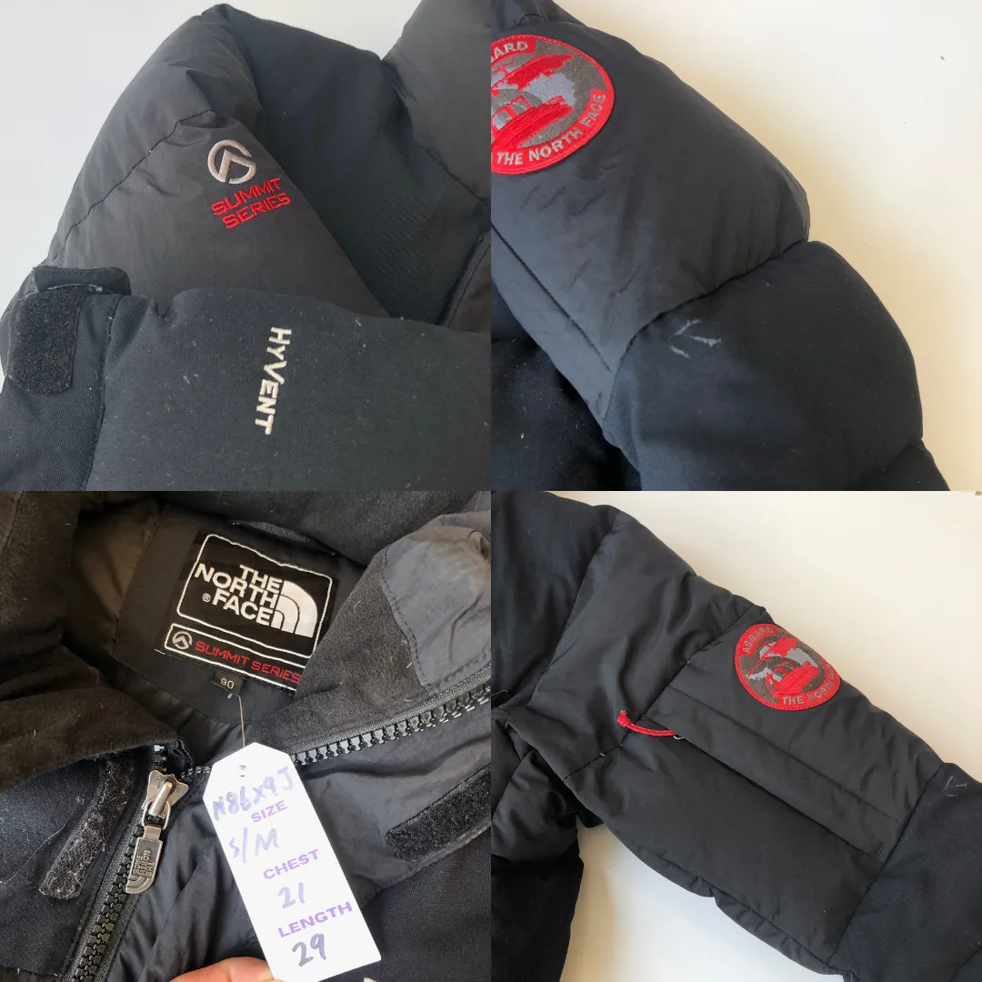 The North Face Summit Series Asgard Parka Black Down Puffer Jacket Small/Medium