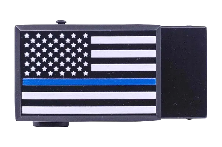 Thin Blue Line Classic Dress Buckle, Fits 1 3/8 Straps