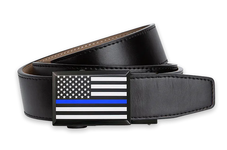 Thin Blue Line Series, 1 3/8 Strap, Dress Belt