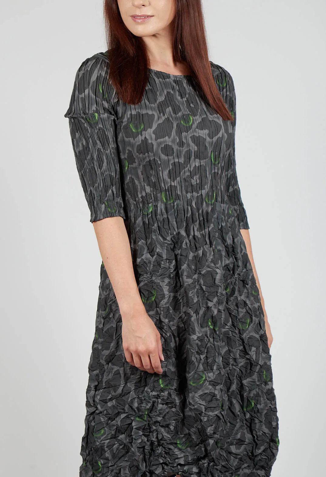 Three Quarter Sleeve Smash Dress in Eye of the Panther