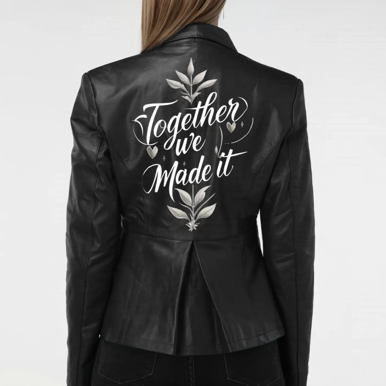 Together We Made It Leather Jacket - Leather Skin Shop