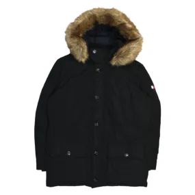 Tommy Hilfiger Black Parka Coat