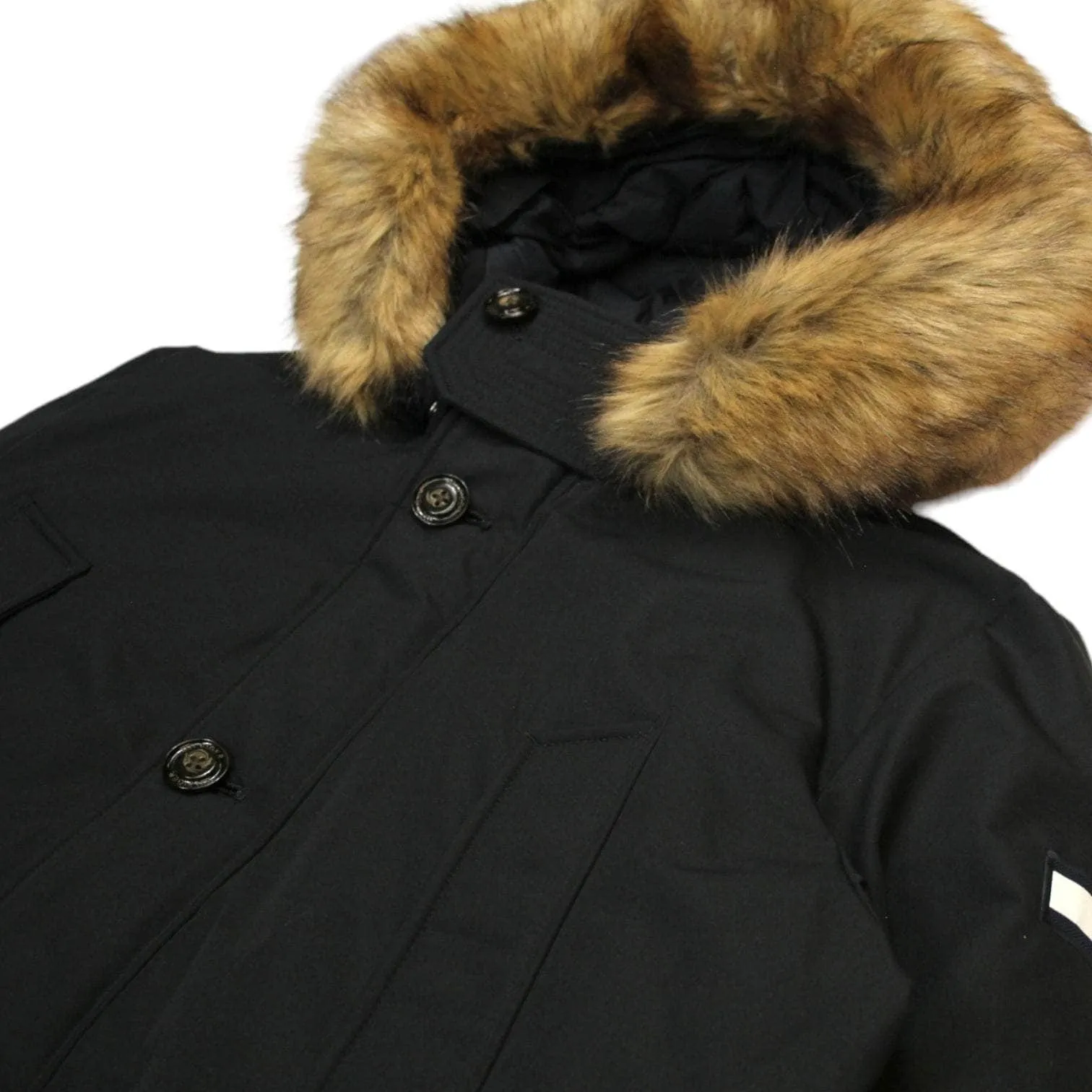 Tommy Hilfiger Black Parka Coat