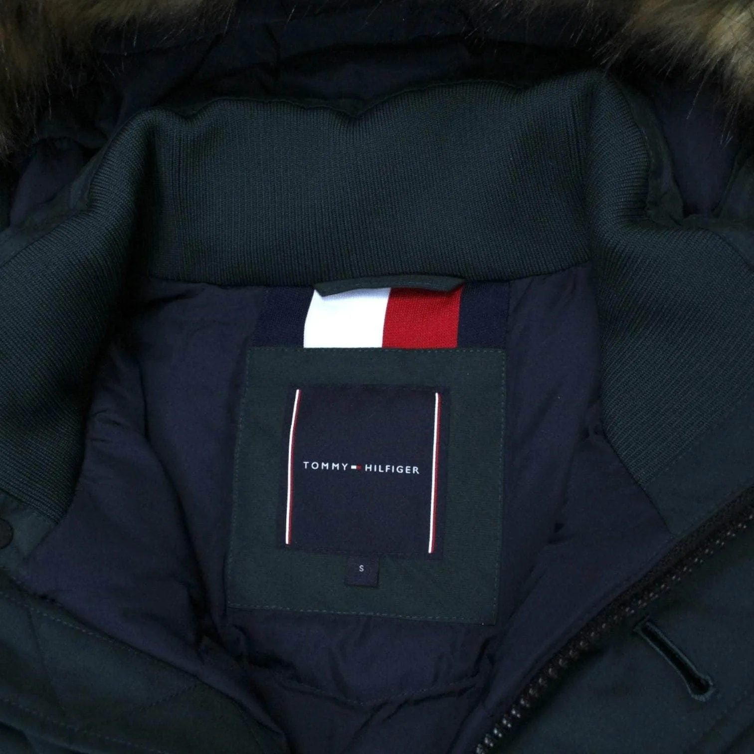 Tommy Hilfiger Forest Green Parka Coat