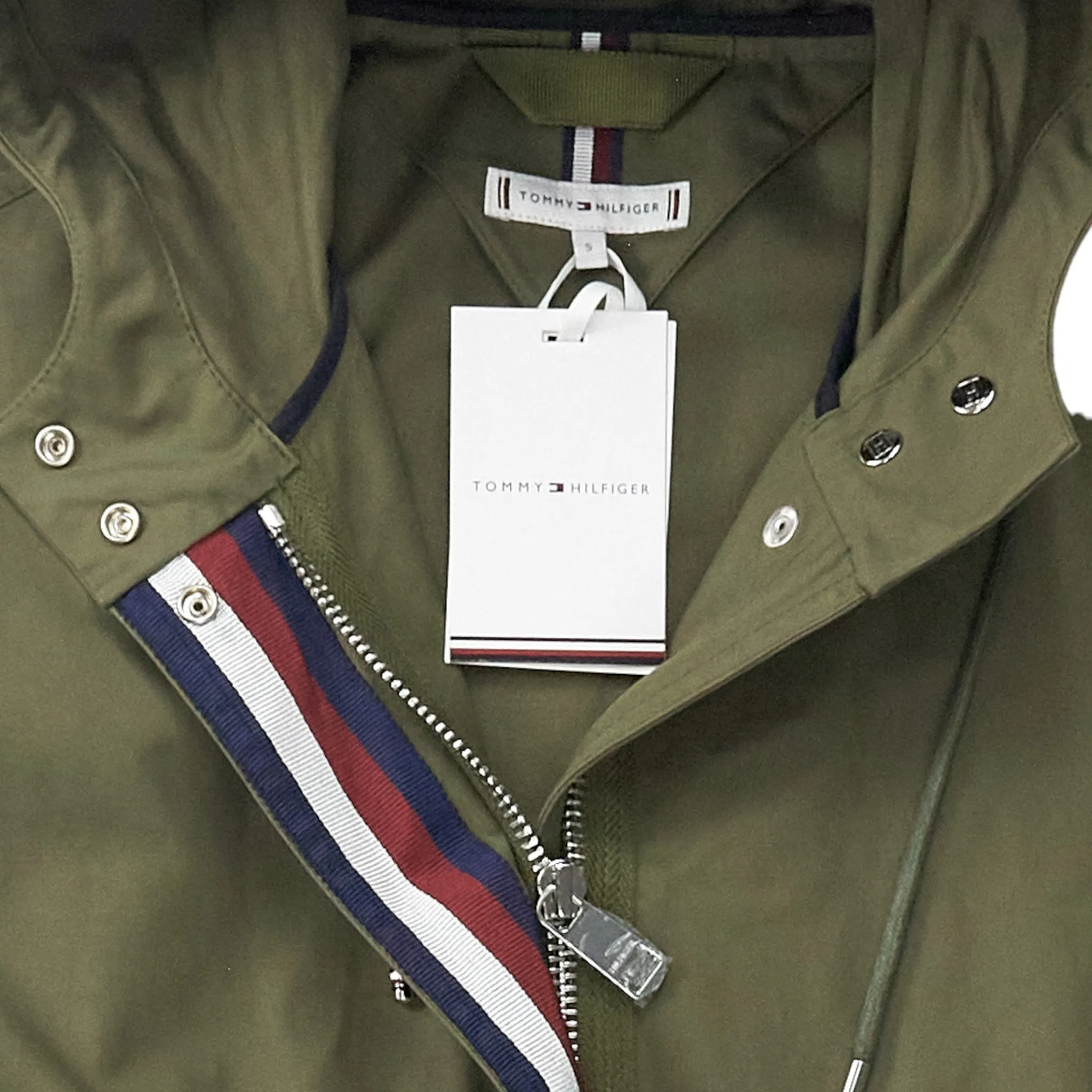 Tommy Hilfiger Green Preppy Parka