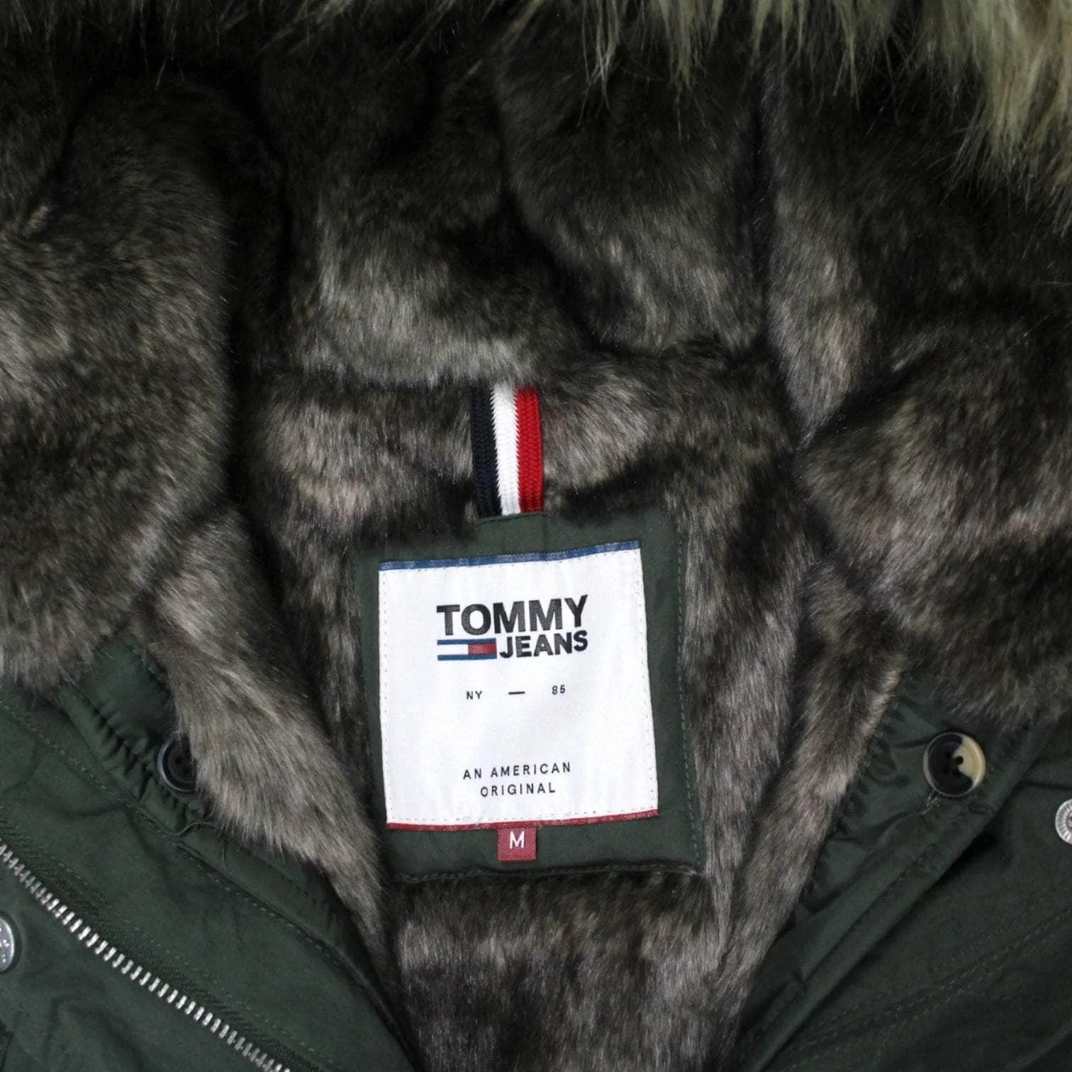 Tommy Jeans Khaki Hooded Parka