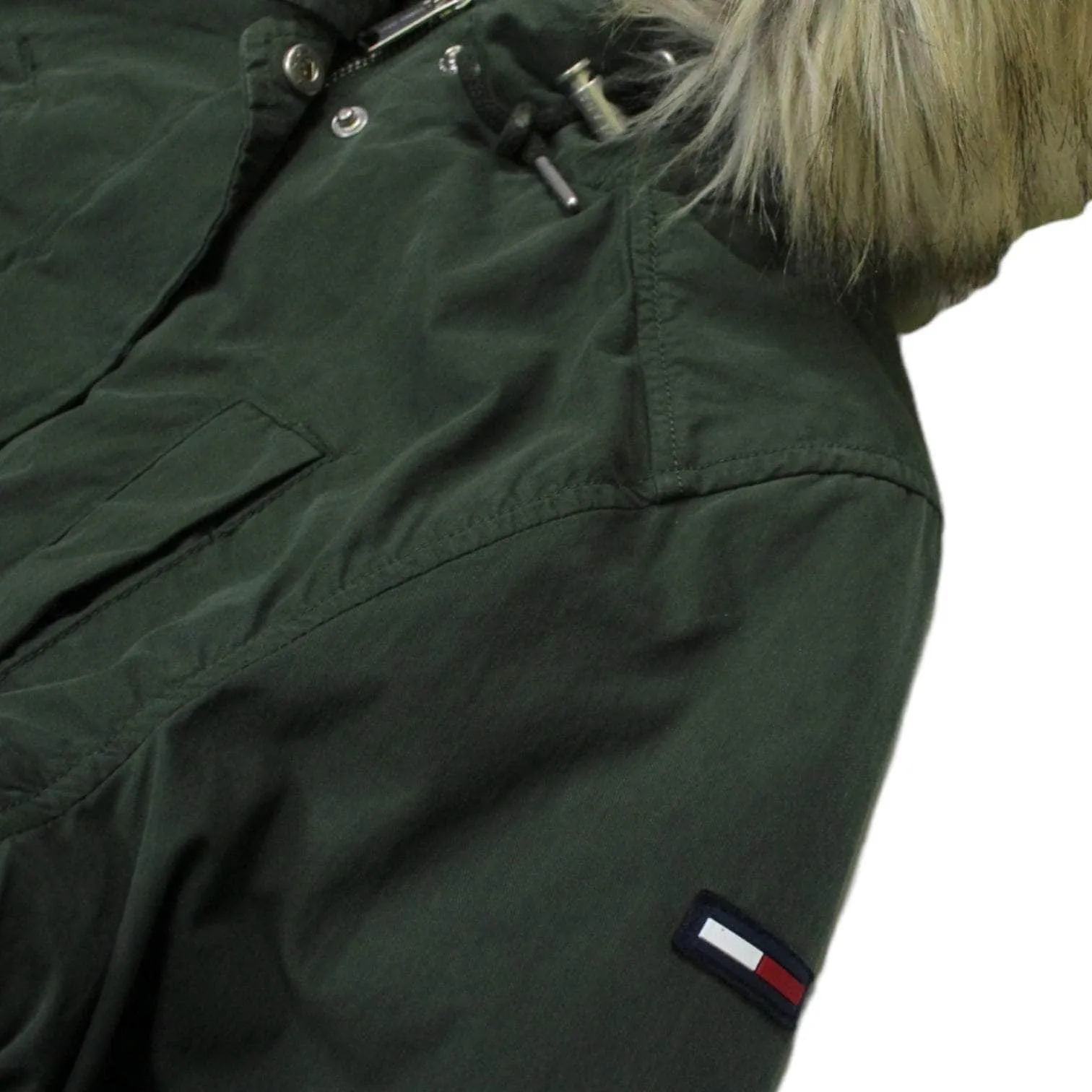 Tommy Jeans Khaki Hooded Parka