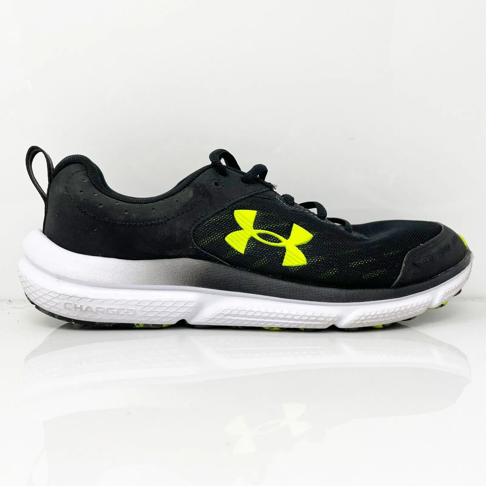 Under Armour Mens Charged Assert 10 3026175-007 Black Running Shoes Sneakers 8