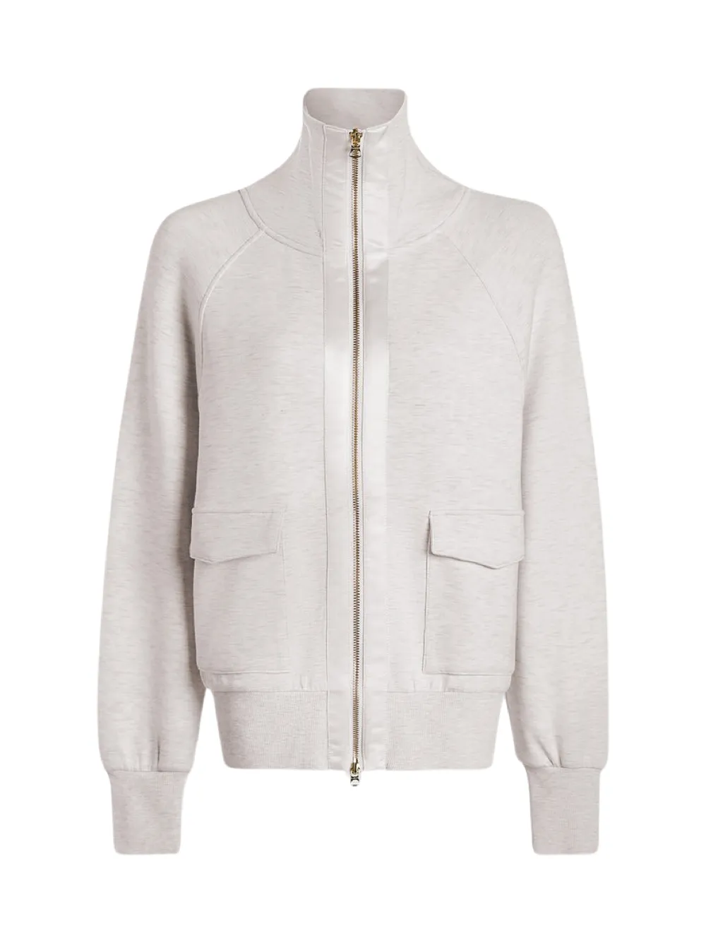 Varley Roxbury Zip-Through Jacket in Ivory Marl