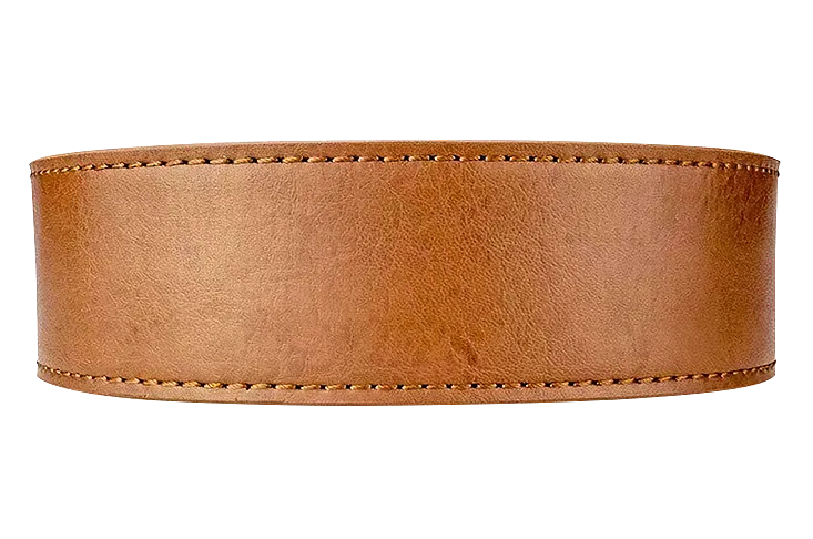 Walnut 1 3/8 Leather Dress Strap