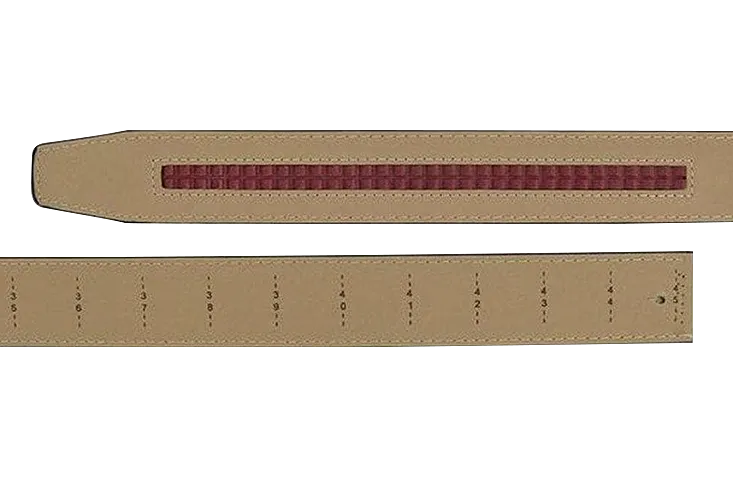 Walnut 1 3/8 Leather Dress Strap