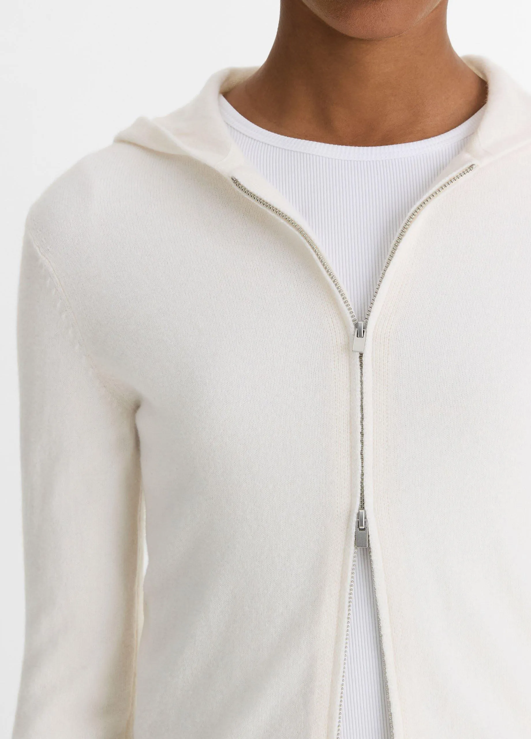 Wool-Blend Zip Hoodie