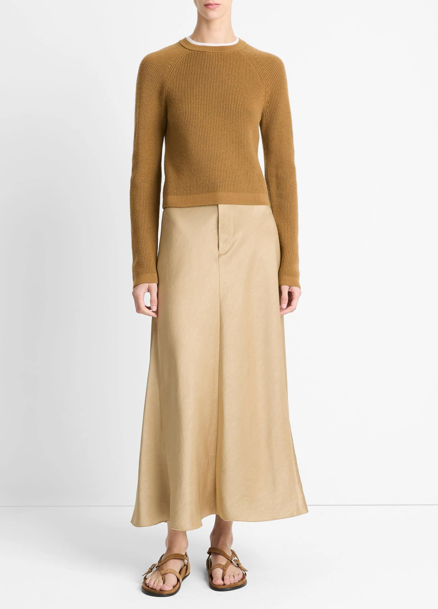 Wool-Cashmere Double-Neck Sweater