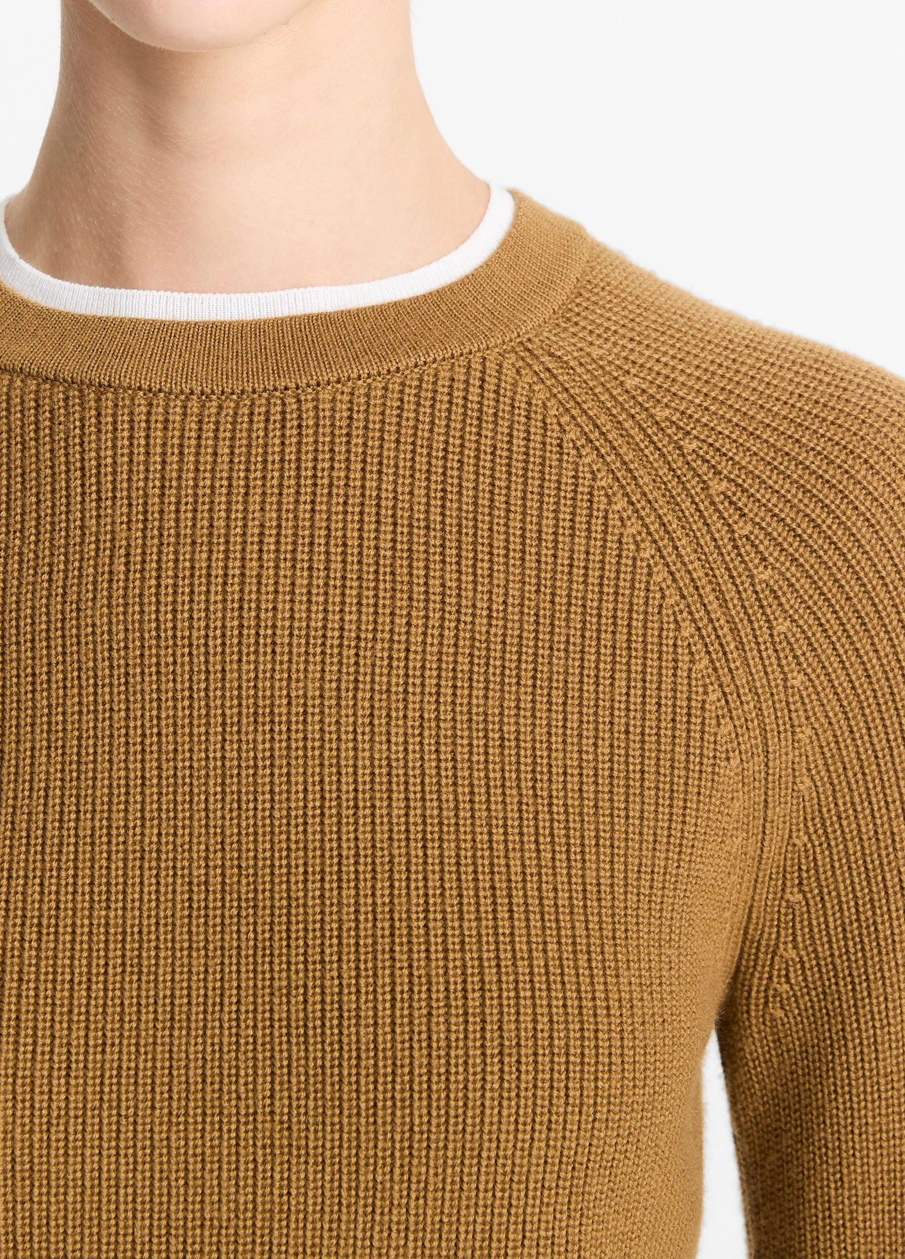 Wool-Cashmere Double-Neck Sweater