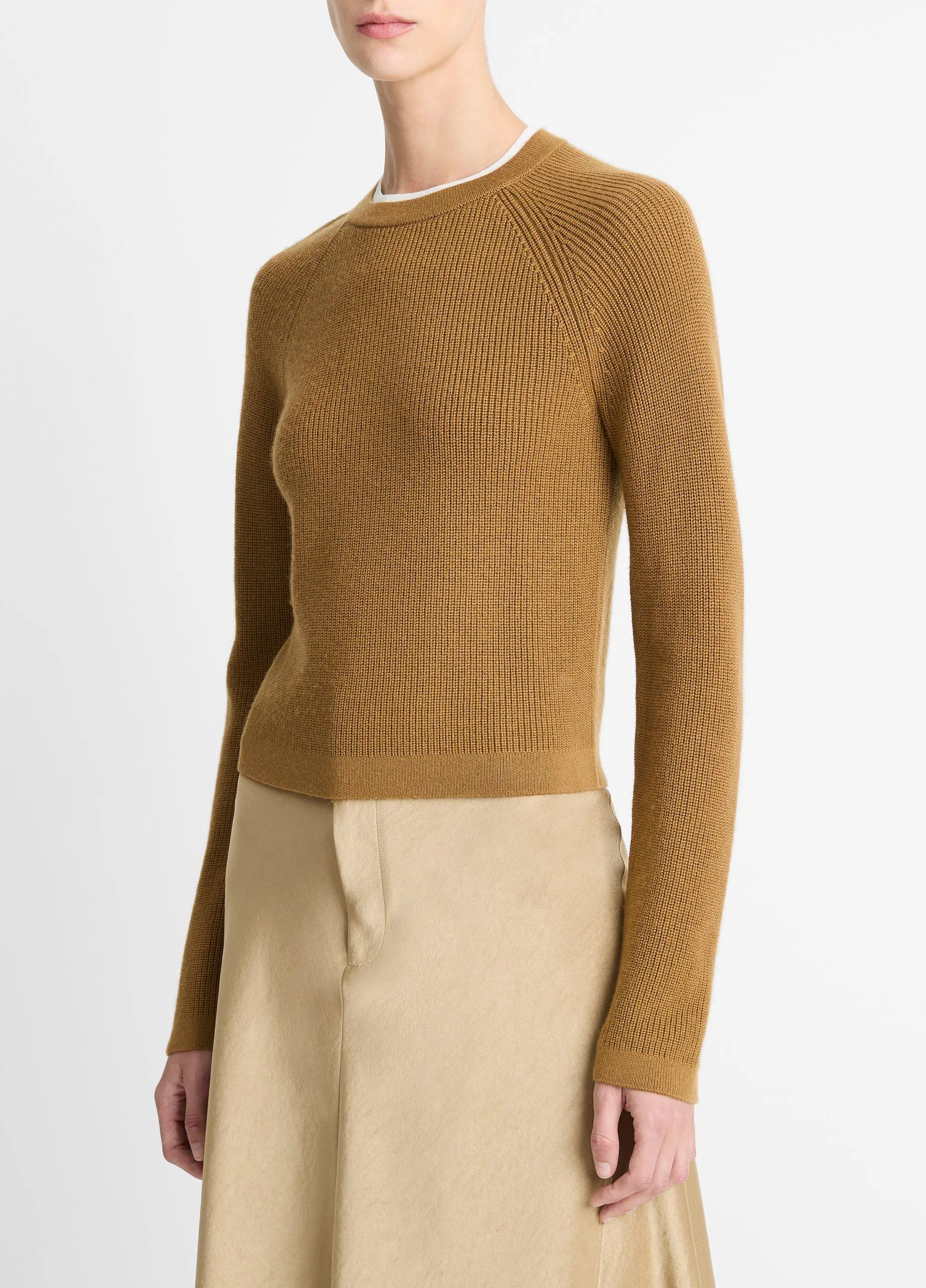 Wool-Cashmere Double-Neck Sweater