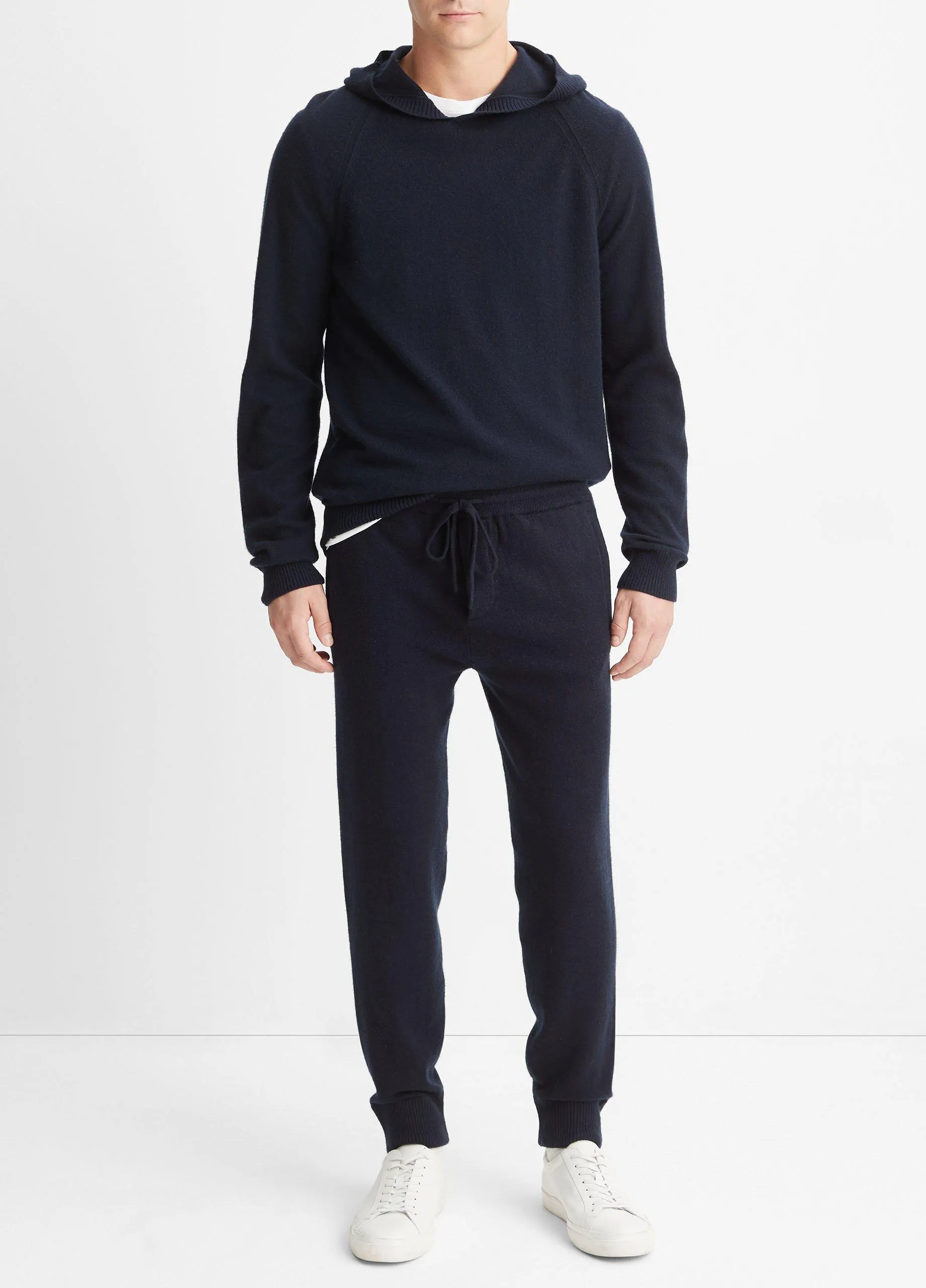 Wool Cashmere Pullover Hoodie