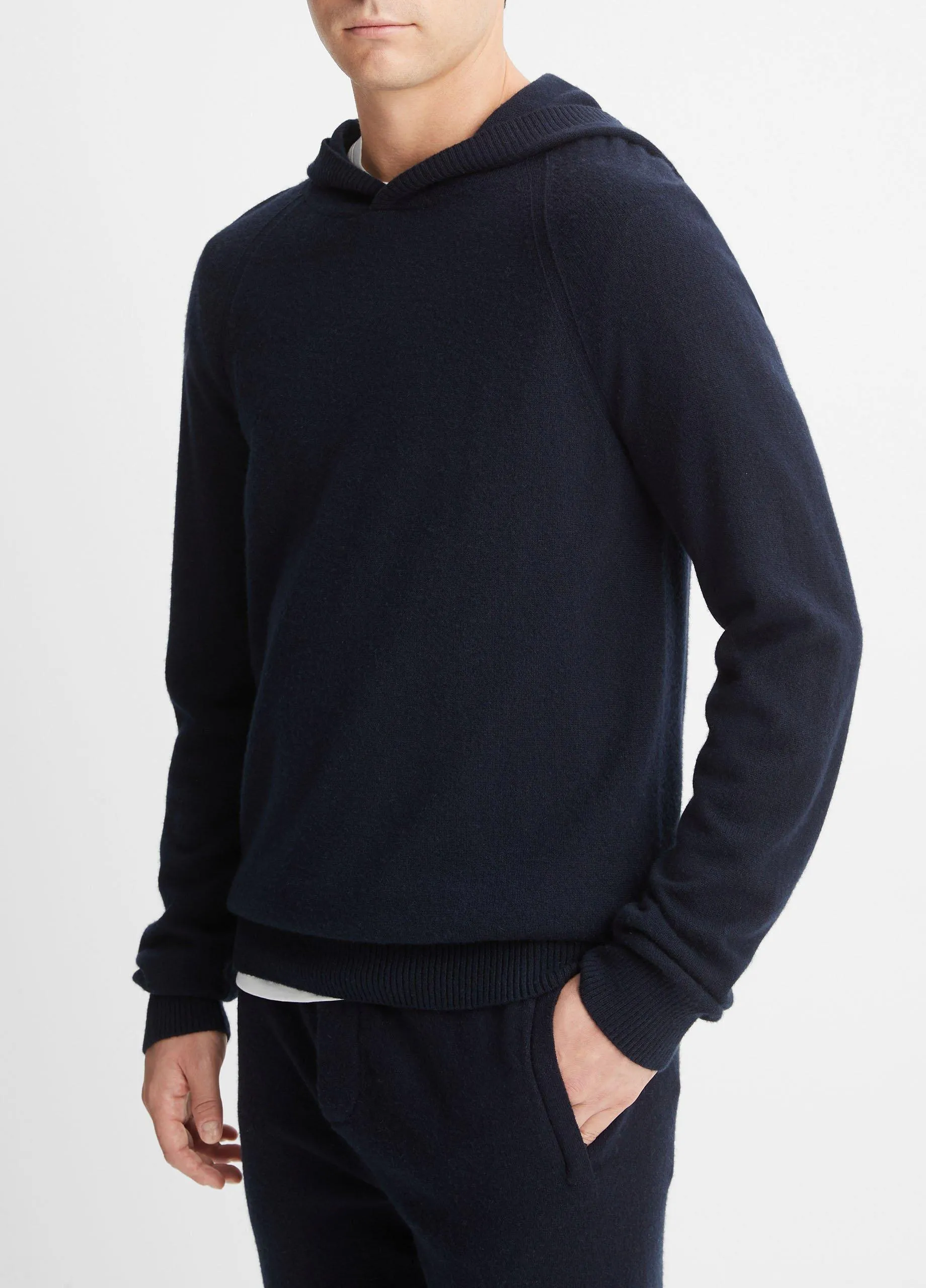 Wool Cashmere Pullover Hoodie